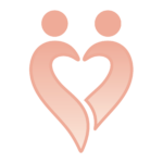 Pink heart logo icon